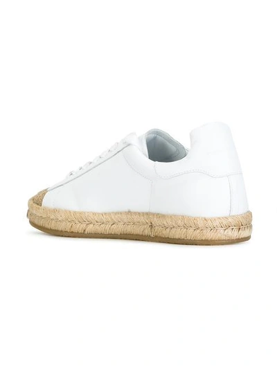 Shop Alexander Wang Rian Espadrille Sneakers - White