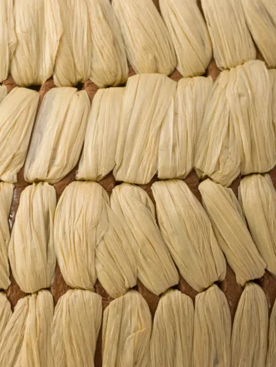 Prada Raffia Slingback Flat In Neutral