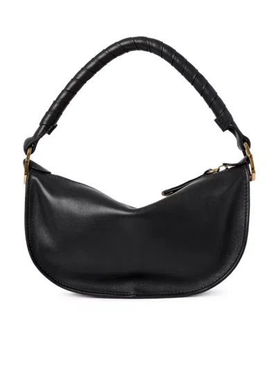 Chloé Mini Marcie Shoulder Bag In Soft Leather In Black