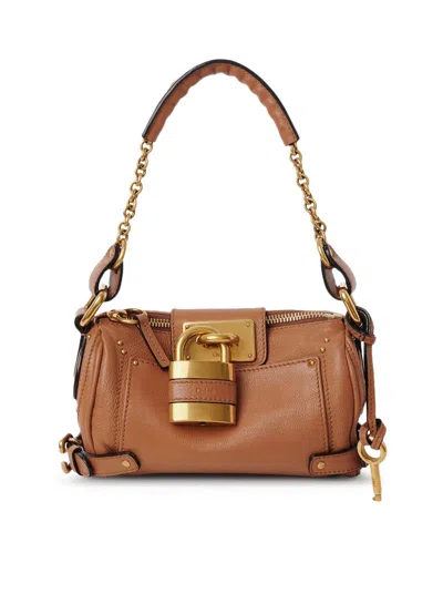 Chloé Chloe Women Biscuit Leather Small Paddington Shoulder Bag In Brown