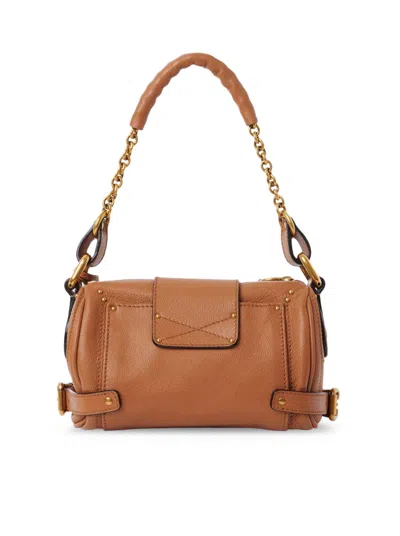 Chloé Chloe Women Biscuit Leather Small Paddington Shoulder Bag In Brown