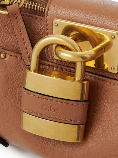 Chloé Chloe Women Biscuit Leather Small Paddington Shoulder Bag In Brown