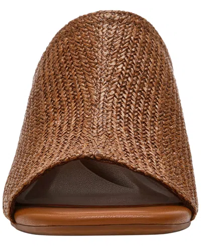 Anne Klein Flutter Slide Sandal In Brown