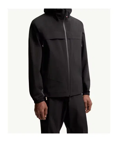 Moncler Shipton Hooded Packable Gore-tex Shell Jacket In Black