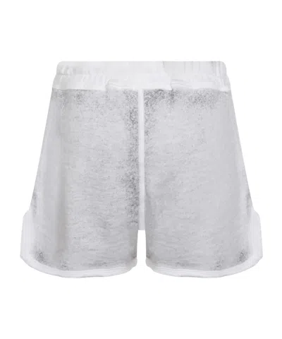 Thom Krom Drawstring Split Shorts In Gray