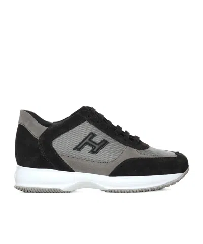 Hogan Interactive Low-top Sneakers In Black