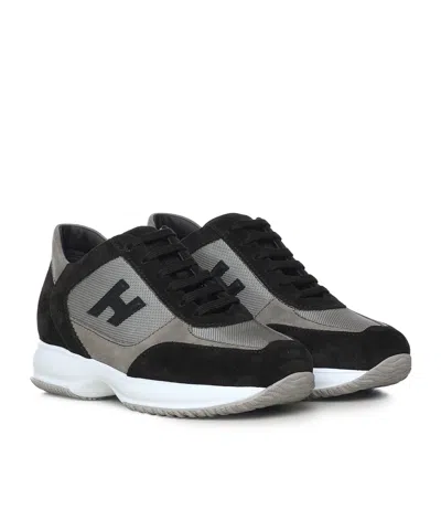 Hogan Interactive Low-top Sneakers In Black