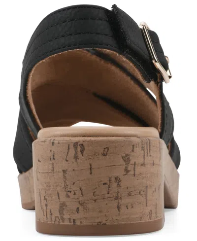 Cliffs By White Mountain Finlee Block Heel Sandal In Black