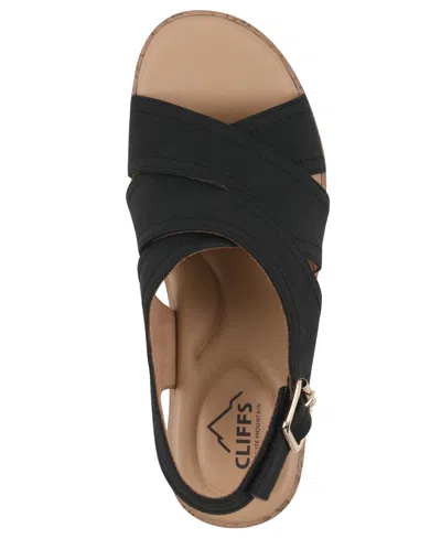 Cliffs By White Mountain Finlee Block Heel Sandal In Black