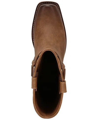 Frye And Co Womens Lorrie Stacked Heel Motorcycle Boots In Animal Print