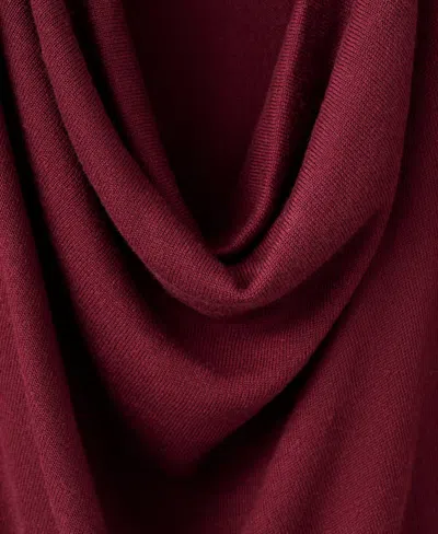 Mango Cowl Neck Sweater In Burgundy
