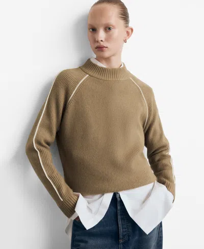 Mango Francus Sweater In Brown