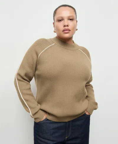 Mango Francus Sweater In Brown