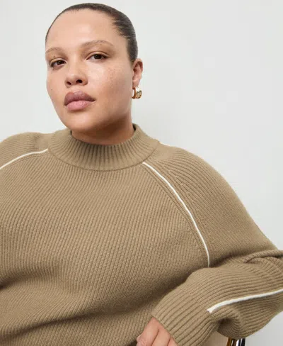 Mango Francus Sweater In Brown