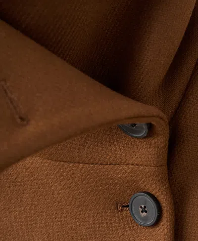 Mango Manteco Virgin Wool Blend Coat In Brown
