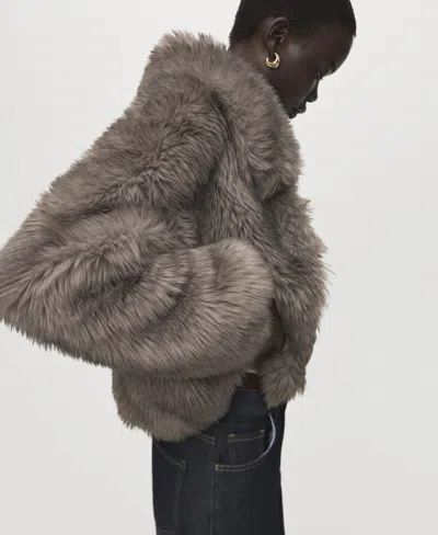 Mango Women's Lapels Jacket In Brown