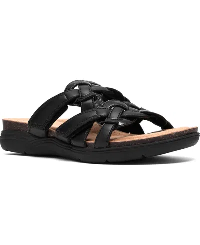 Clarks April Rae Wedge Sandal In Black
