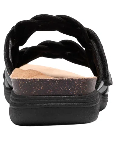 Clarks April Rae Wedge Sandal In Black