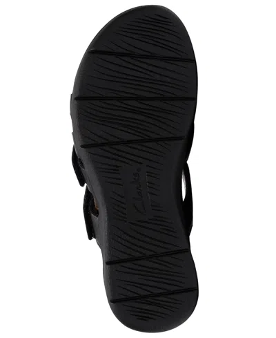 Clarks April Rae Wedge Sandal In Black