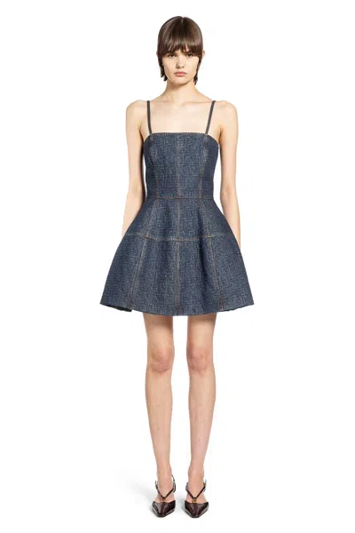 Fendi Monogram Denim Jacket In Blue