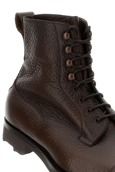Edward Green Brown Solid Galway Boots In Brown