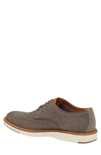 Johnston & Murphy Upton Knit Wing Tip In Gray