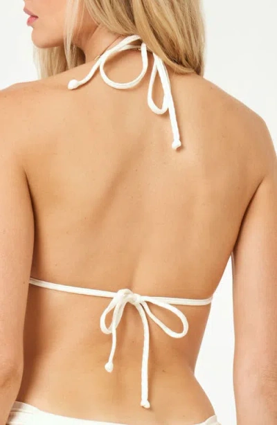 L*space Lspace Sofia Triangle Bikini Top In White