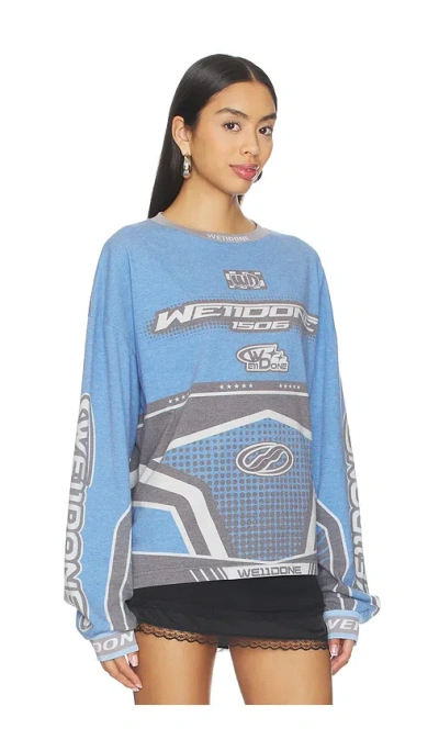 We11 Done Uniform T-shirt In Blue