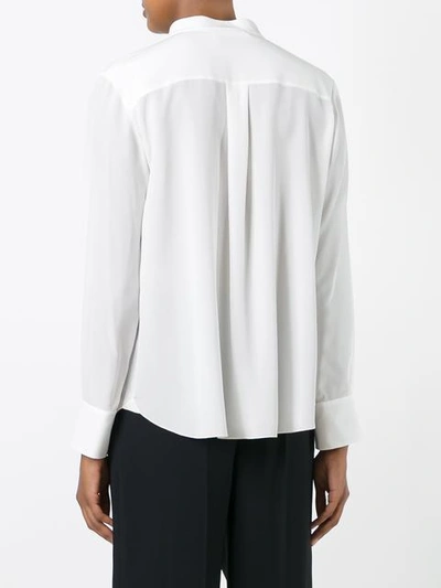 pintuck tailored blouse