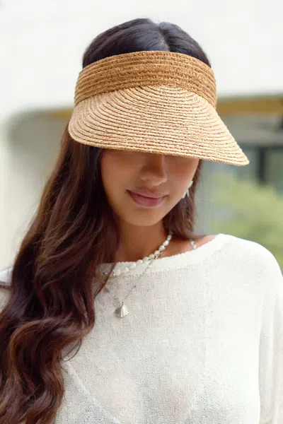 Cupshe Bright Sun Straw Visor In Brown