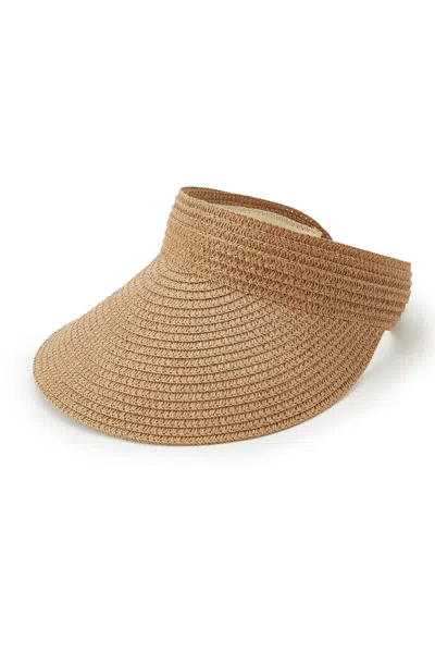 Cupshe Bright Sun Straw Visor In Brown