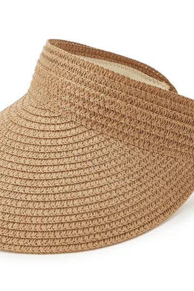 Cupshe Bright Sun Straw Visor In Brown