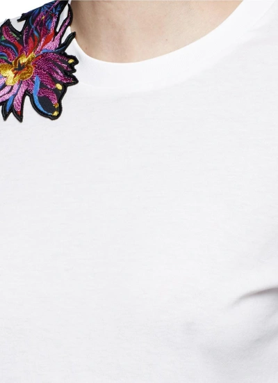 Shop 3.1 Phillip Lim / フィリップ リム Floral Embroidered Silk Patch Cutout T-shirt