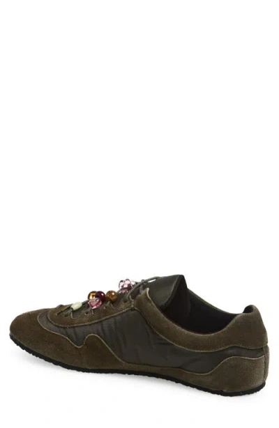 Cecilie Bahnsen Blaise Suede Technical Sneakers In Multi