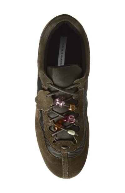 Cecilie Bahnsen Blaise Suede Technical Sneakers In Multi