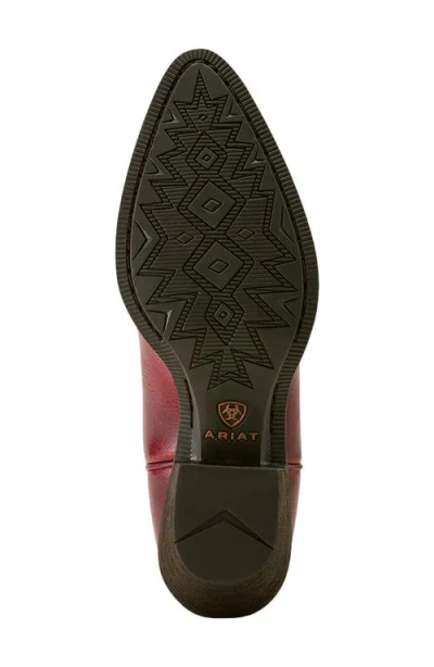 Ariat Maggie J Toe Short Western Boot In Red
