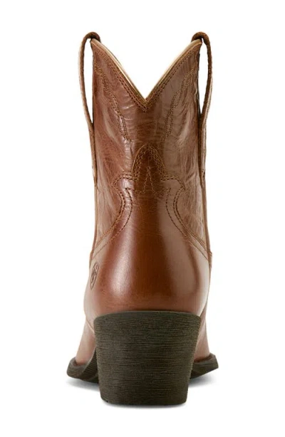Ariat Maggie J Toe Short Western Boot In Brown