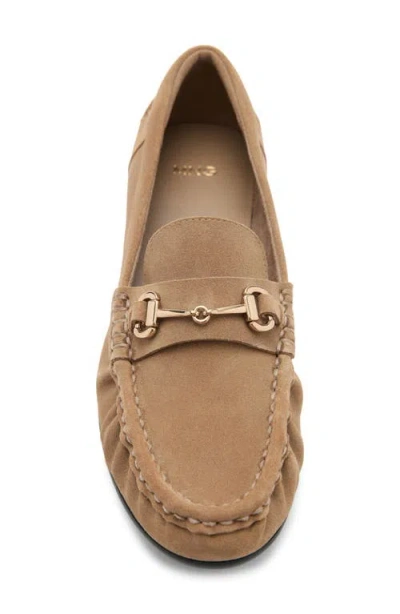 Mango Suede Bit Loafer In Brown