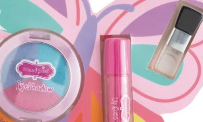 Mud Pie Butterfly Little Makeup Kit In Multi