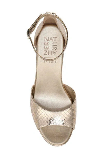 27 Edit Naturalizer Delphie Ankle Strap Platform Sandal In Silver