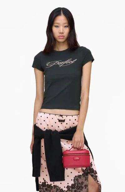 Marc Jacobs Logo Zip-bag In Red