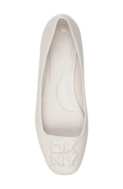 Dkny Darianne Ballet Flat In White