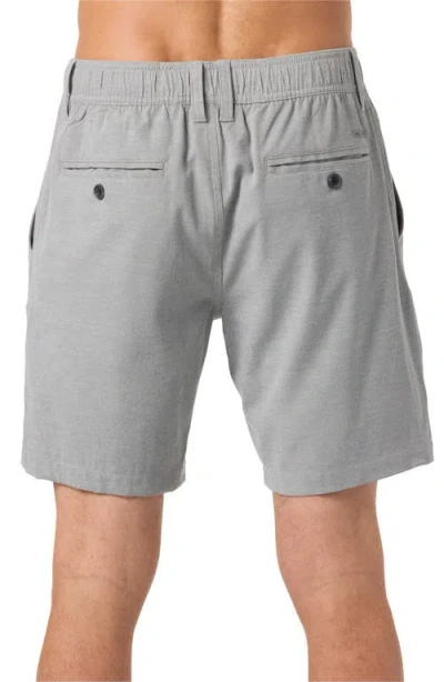O'neill Reserve Light Check Water Repellent Bermuda Shorts In Graphite