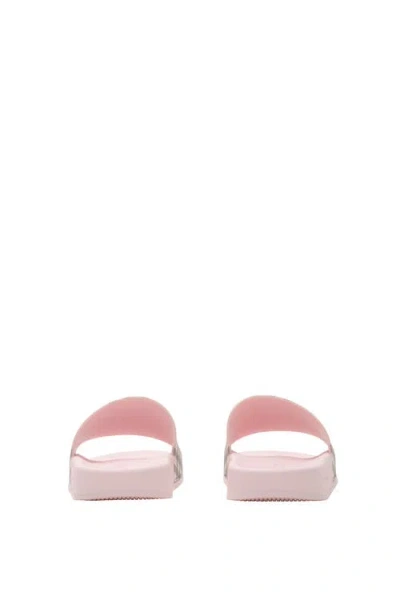 Burberry Check Pattern Slide Sandal Open Toe In Pink