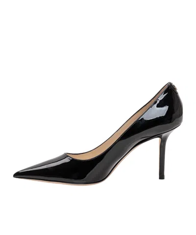 Jimmy Choo Patent Leather Pointed-toe Stiletto Pumps In Black
