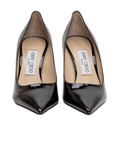 Jimmy Choo Patent Leather Pointed-toe Stiletto Pumps In Black