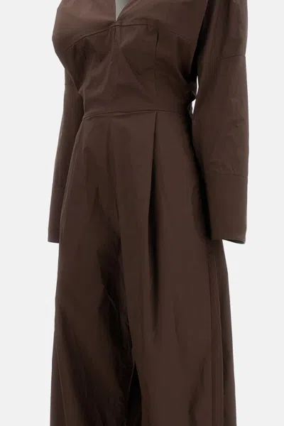 The Latest Popeline Drew Jumpsuit In Brown