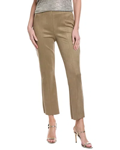 Joseph Ribkoff Scuba Suede Flared Pant In Java In Brown