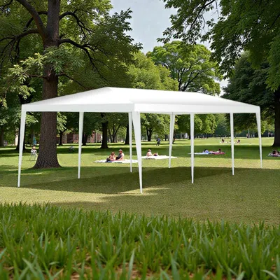 Hivvago Large 10x30 Ft Canopy Shelter With Tie-down Ropes And Ground ...