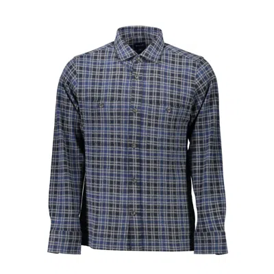 Gant Plaid-pattern Buttoned Shirt In Blue
